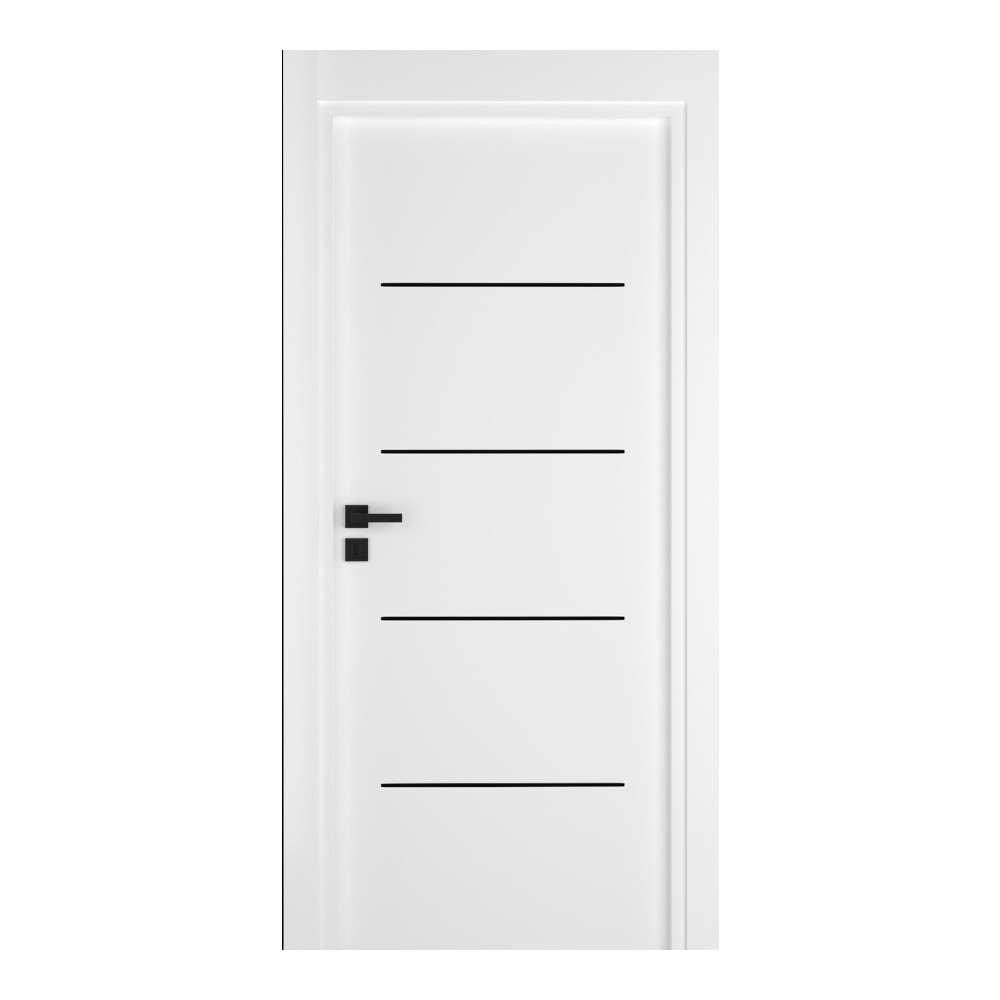 Интериорна врата Линея черни лайсни